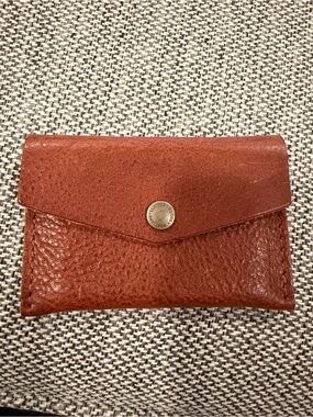 Portland Leather Goods Mini Envelope Wallet Leather Card Holder (unknown brown)